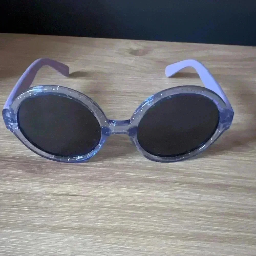 Janie and Jack girls purple sparkle round sunglasses 0-2 yrs